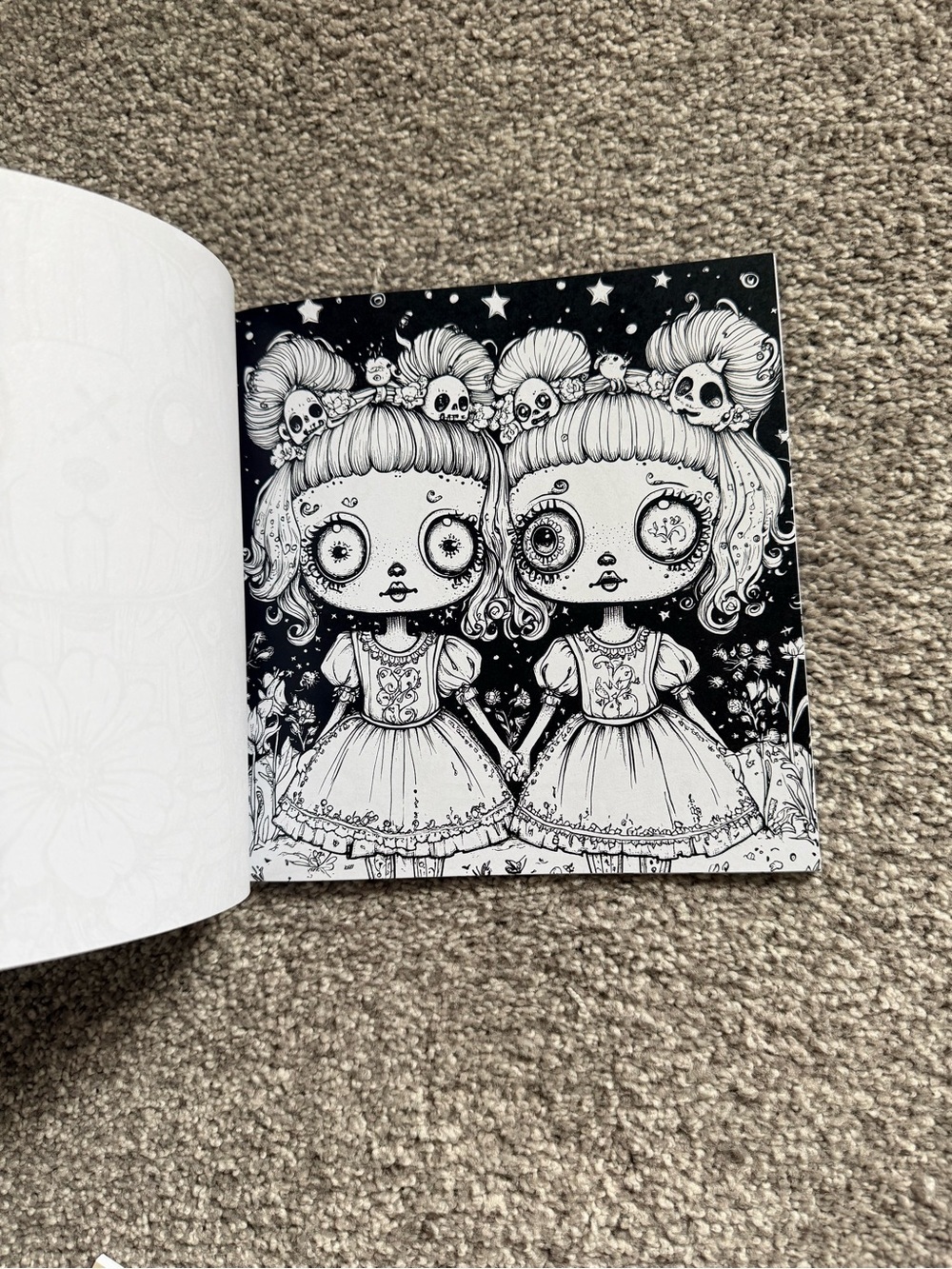 Creepy Teddy & Weird Creature Adult/Kids Coloring Book Set — - Picture 5 of 5